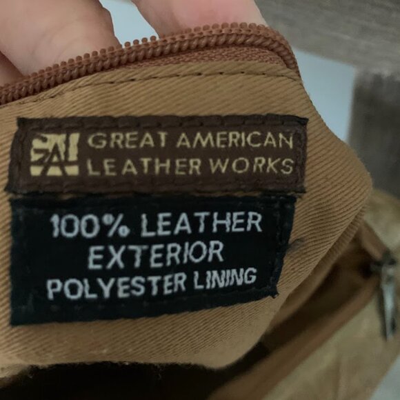 Great American Leather Works Hand-Painted Floral/Animal print Handbag - Picture 4 of 13